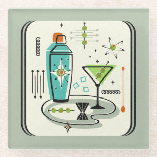 Atomic Martini ©studioxtine Glazen Onderzetter