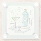Atomic Martini ©studioxtine Glazen Onderzetter (Achterkant)