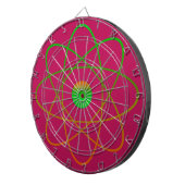 Atomic Metal Cage Dartboard, Roze Dartbord (Voorkant Rechts)