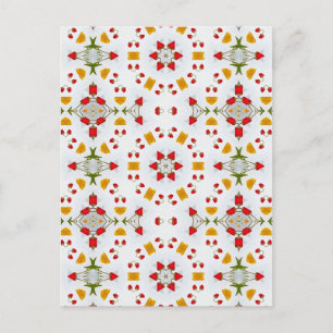 Atomic Mid Century Flower Briefkaart