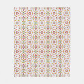 Atomic Mid Century Flower  Fleece Deken (Voorkant)