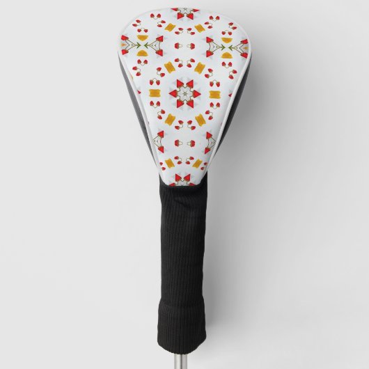Atomic Mid Century Flower  Golfheadcover (Voorkant)
