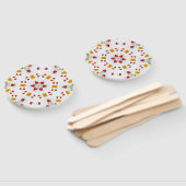 Atomic Mid Century Flower  Handwaaier (Niet-gemonteerd)