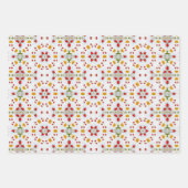 Atomic Mid Century Flower Inpakpapier Vel (Voorkant)