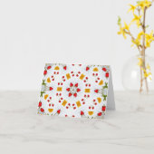 Atomic Mid Century Flower  Kaart (Gele Bloem)