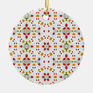 Atomic Mid Century Flower Keramisch Ornament