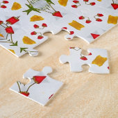 Atomic Mid Century Flower Legpuzzel (Zijkant)