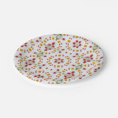 Atomic Mid Century Flower  Papieren Bordje (Gekanteld)