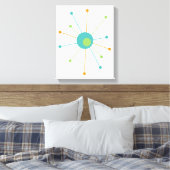 Atomic Midcentury Modern 11" x 14" Ingewikkeld Can Canvas Afdruk (Insitu (Slaapkamer))