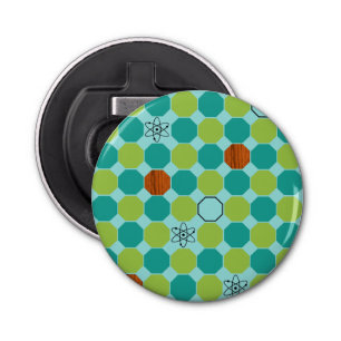 Atomic Octagons Magnetic Bottle Opener