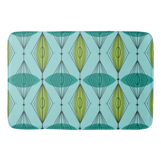 Atomic Ogee and Starbursts Bath Mat (Voorkant)