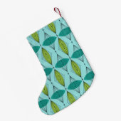 Atomic Ogee en Starbursts kerst Stocking Kleine Kerstsok (Achterkant (Hangend))