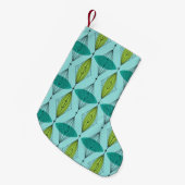 Atomic Ogee en Starbursts kerst Stocking Kleine Kerstsok (Voorkant (Hangend))