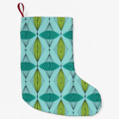 Atomic Ogee en Starbursts kerst Stocking Kleine Kerstsok (Voorkant)