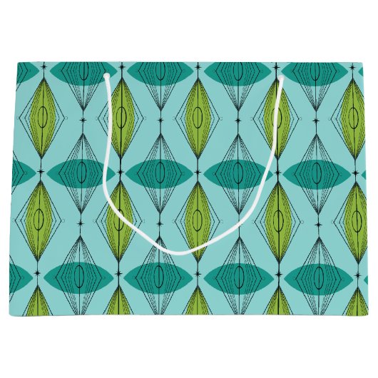 Atomic Ogee & Starbursts Gift Bag Large Cadeauzakje (Voorkant)