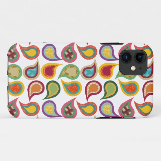 Atomic Paisleys Case-Mate iPhone Case (Achterkant (horizontaal))