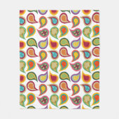 Atomic Paisleys Fleece Deken (Voorkant)