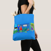 Atomic Palm Springs Cocktail Party Canvas tas (Dichtbij)