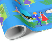 Atomic Palm Springs Cocktail Party Wrapping Paper Cadeaupapier (Rol Hoek)