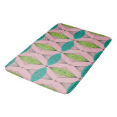 Atomic Pink Ogee & Starbursts Bath Mat (Gekanteld)