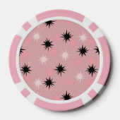 Atomic Pink Starbursts Poker Chips (Achterkant)