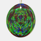 Atomic Reaction Kaleidoscoop Keramisch Ornament (Links)