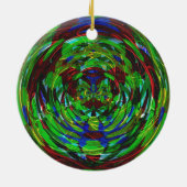 Atomic Reaction Kaleidoscoop Keramisch Ornament (Achterkant)