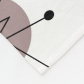 Atomic Retro Starburst Patroon Fleece Deken (Hoek)