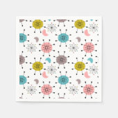 Atomic Retro Starburst Patroon Servet (Voorkant)