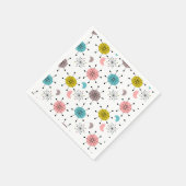 Atomic Retro Starburst Patroon Servet (Hoek)