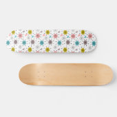 Atomic Retro Starburst Patroon Skateboard (Horizontaal)