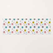 Atomic Retro Starburst Patroon Yogamat (Achterkant (horizontaal))