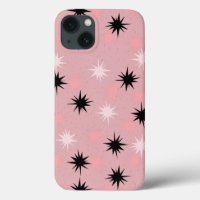 Atomic Roze Starbursts iPhone 6/6S Hoesje