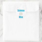 Atomic Science Diva Ronde Sticker (Tas)