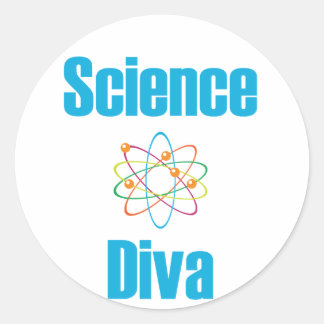 Atomic Science Diva Ronde Sticker