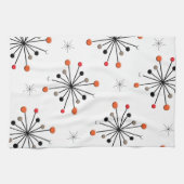 Atomic Sphere Star Burst Retro Patern Theedoek (Horizontaal)