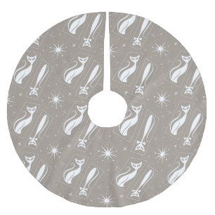 Atomic Star Cat MidCentury Moderne Kerstmis MCM Kerstboom Rok