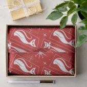 Atomic Star Cat MidCentury Moderne Kerstmis MCM T Tissuepapier (Geschenk)