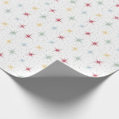 Atomic Starburst en het Patroon van Stippen Mideeu Cadeaupapier (Hoek)