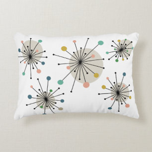 Atomic Starburst Mid Century Modern Pillow Accent Kussen