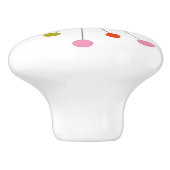 Atomic Starburst Retro keramische tegel Keramische Knop (Zijkant)