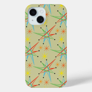 Atomic Starburst Retro Multicolored Patroon
