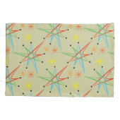 Atomic Starburst Retro Multicolored Patroon Kussensloop (Achterkant)