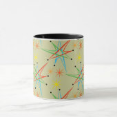 Atomic Starburst Retro Multicolored Patroon Mok (Midden)