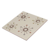 Atomic Starbursts Natuur Earth Tones Tegeltje (Zijkant)