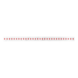 Atomic Stars Rood en Wit Lint