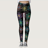 Atomic Structern Pattern Cool Science Leggings (Voorkant)