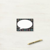 Atomic Structure Pattern Speech Bubble Science Post-it® Notes (Op bureau)