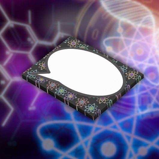 Atomic Structure Pattern Speech Bubble Science Post-it® Notes