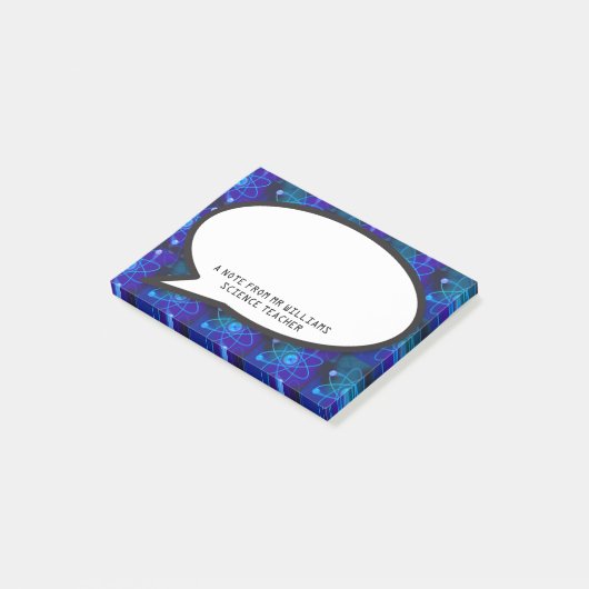Atomic Structure Speech Bubble Science Post-it® Notes (Schuin)